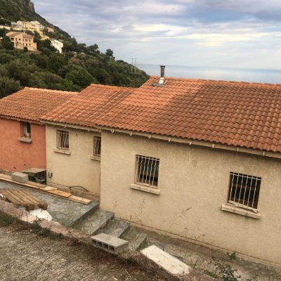 vue de la façade est du projet avant travaux
