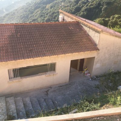 vue depuis l'extérieur après démolition de la façade