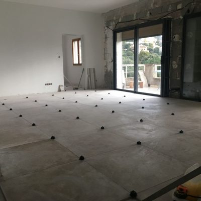 pose du carrelage en grès cérame